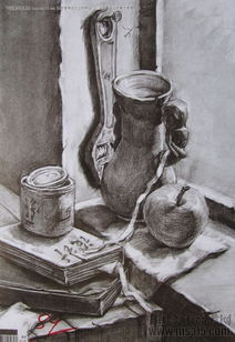 2014年四川美術(shù)學(xué)院設(shè)計(jì)類素描優(yōu)秀試卷17 通訊設(shè)備的藝術(shù)呈現(xiàn)